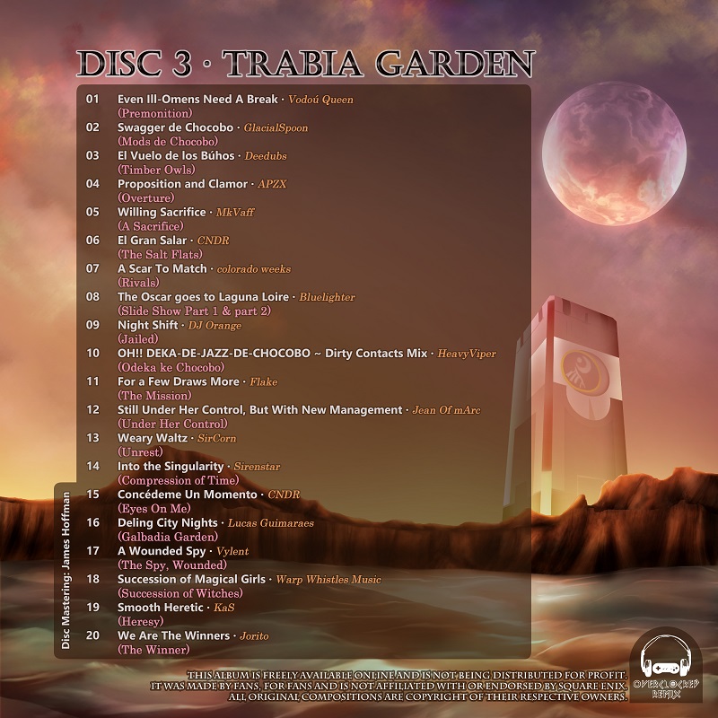 Tracklist - Disc 3 - Trabia Garden [Azurelly, EdgeKagami].jpg